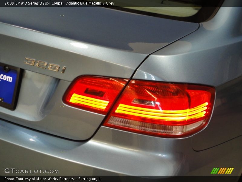 Atlantic Blue Metallic / Grey 2009 BMW 3 Series 328xi Coupe