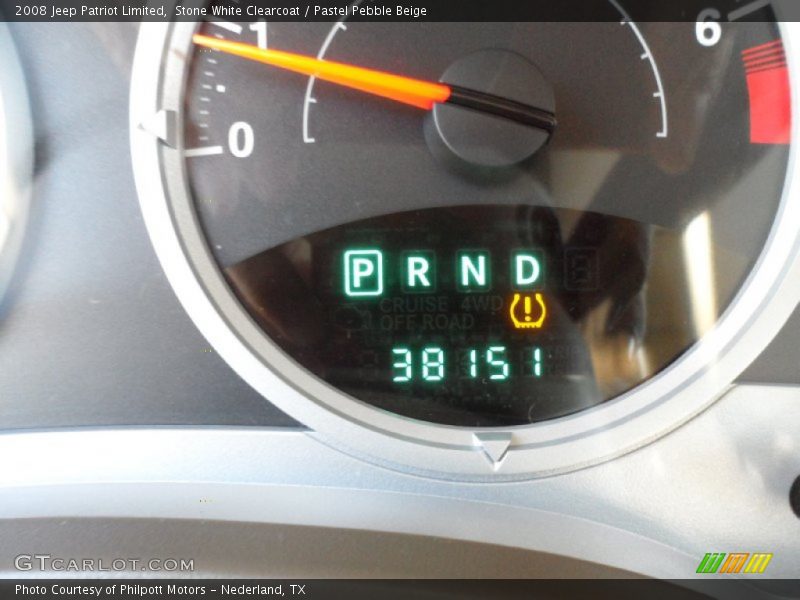 Stone White Clearcoat / Pastel Pebble Beige 2008 Jeep Patriot Limited
