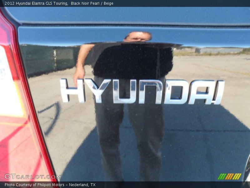 Black Noir Pearl / Beige 2012 Hyundai Elantra GLS Touring