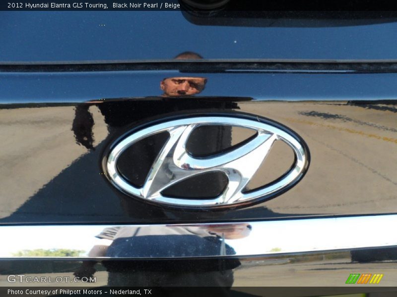 Black Noir Pearl / Beige 2012 Hyundai Elantra GLS Touring