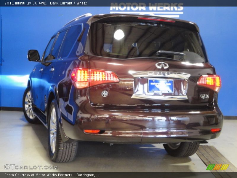 Dark Currant / Wheat 2011 Infiniti QX 56 4WD