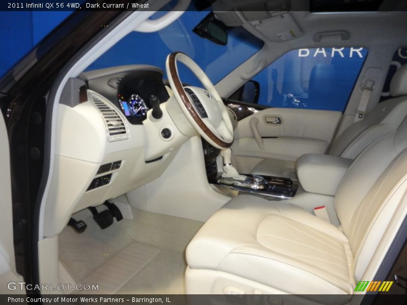 Dark Currant / Wheat 2011 Infiniti QX 56 4WD
