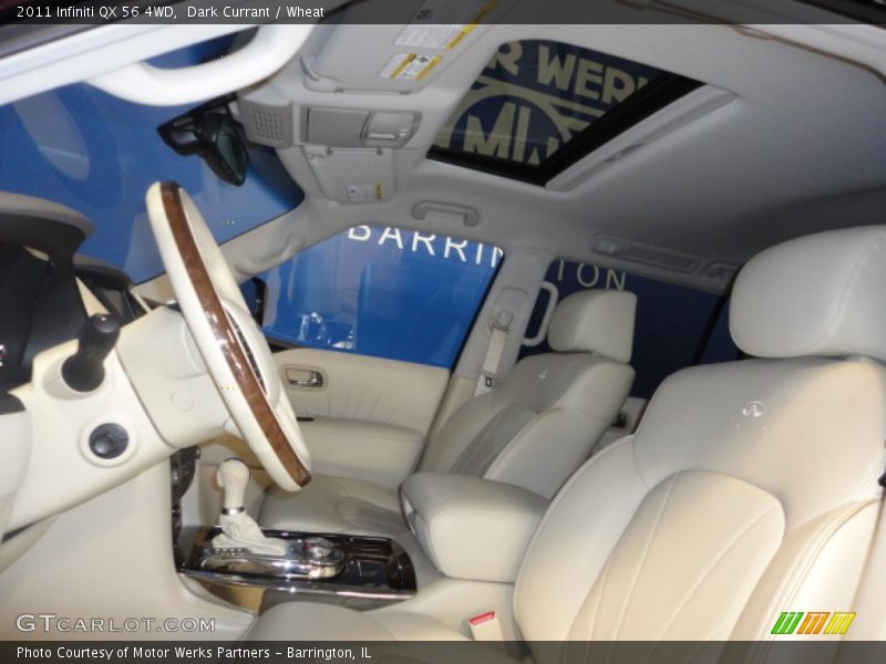 Dark Currant / Wheat 2011 Infiniti QX 56 4WD