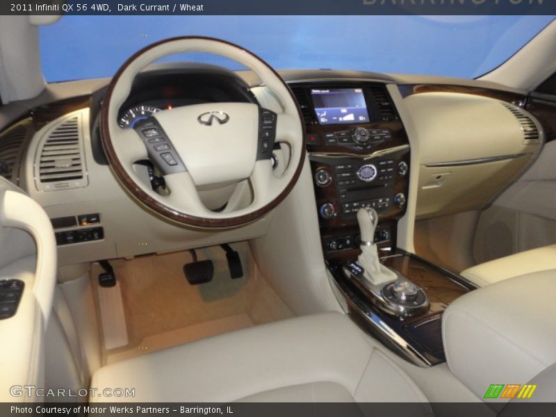 Dark Currant / Wheat 2011 Infiniti QX 56 4WD