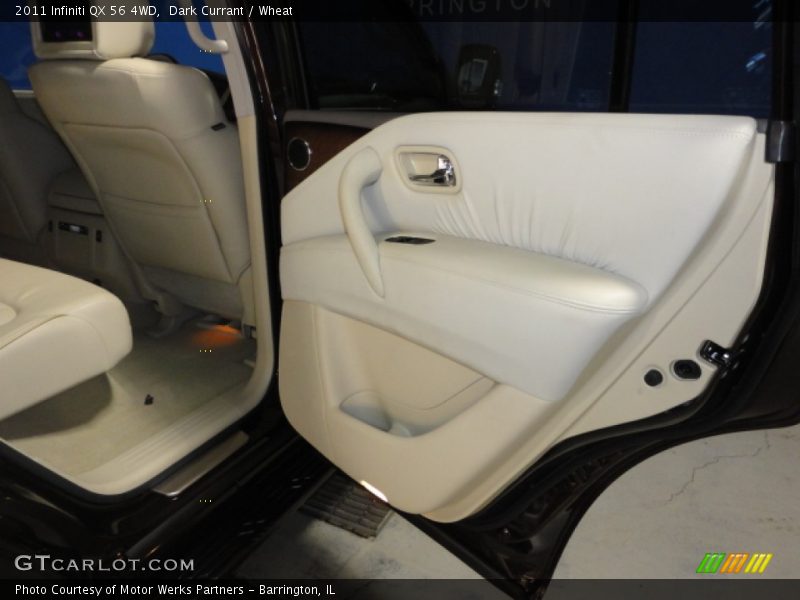 Dark Currant / Wheat 2011 Infiniti QX 56 4WD