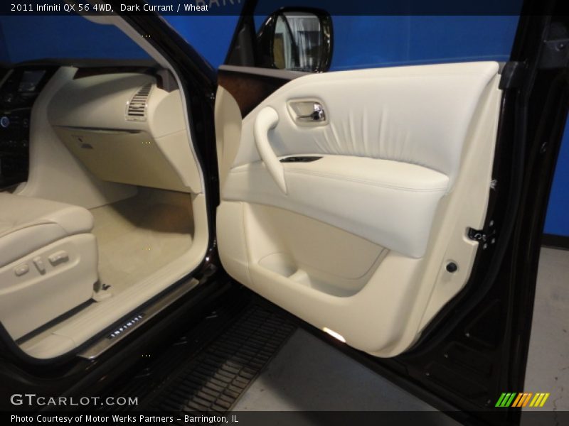 Dark Currant / Wheat 2011 Infiniti QX 56 4WD