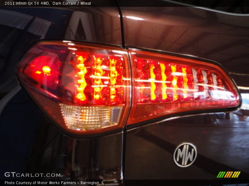 Dark Currant / Wheat 2011 Infiniti QX 56 4WD