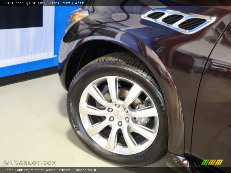 Dark Currant / Wheat 2011 Infiniti QX 56 4WD