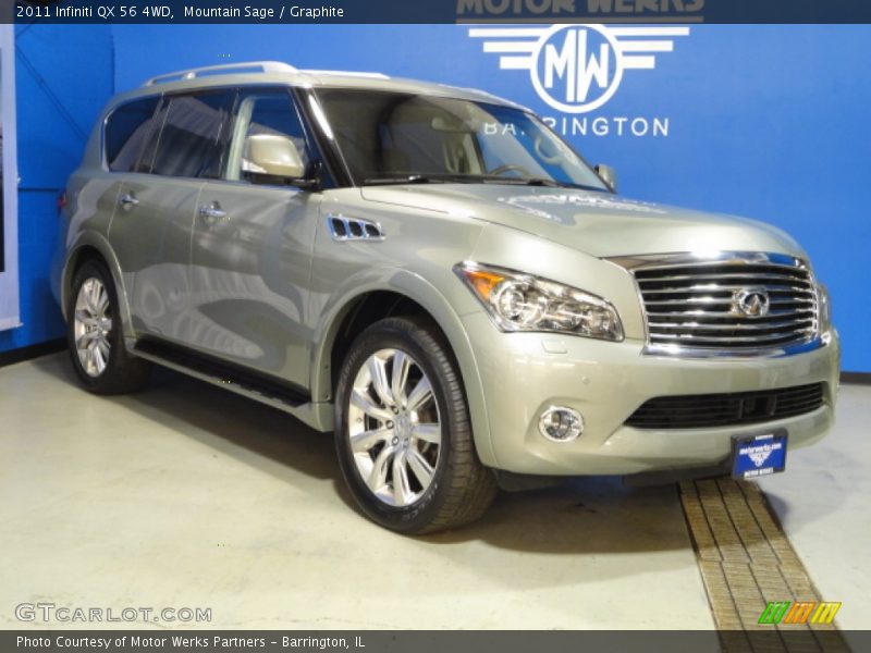 Mountain Sage / Graphite 2011 Infiniti QX 56 4WD