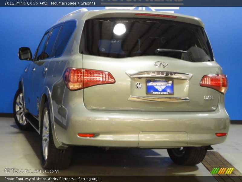 Mountain Sage / Graphite 2011 Infiniti QX 56 4WD