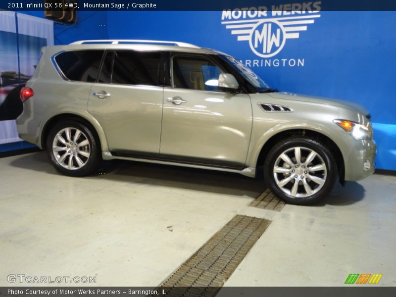 Mountain Sage / Graphite 2011 Infiniti QX 56 4WD