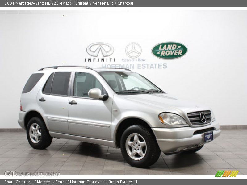 Brilliant Silver Metallic / Charcoal 2001 Mercedes-Benz ML 320 4Matic