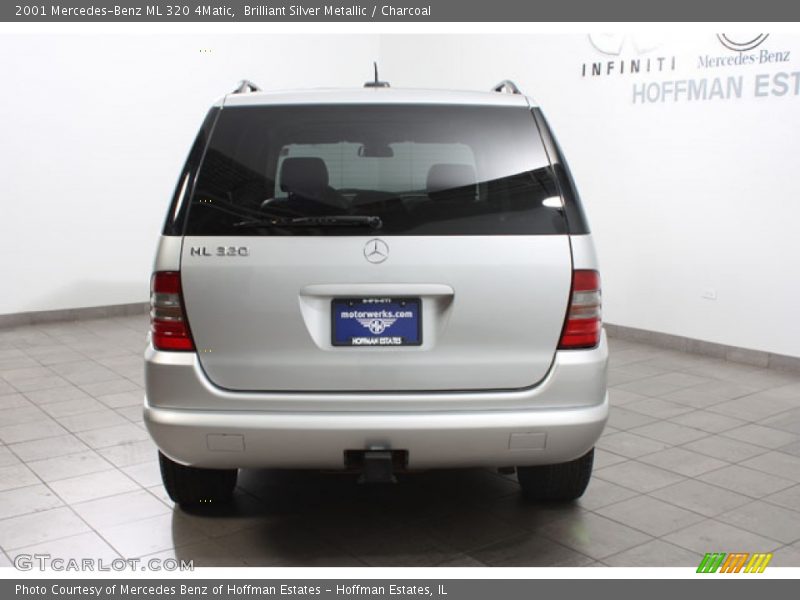 Brilliant Silver Metallic / Charcoal 2001 Mercedes-Benz ML 320 4Matic
