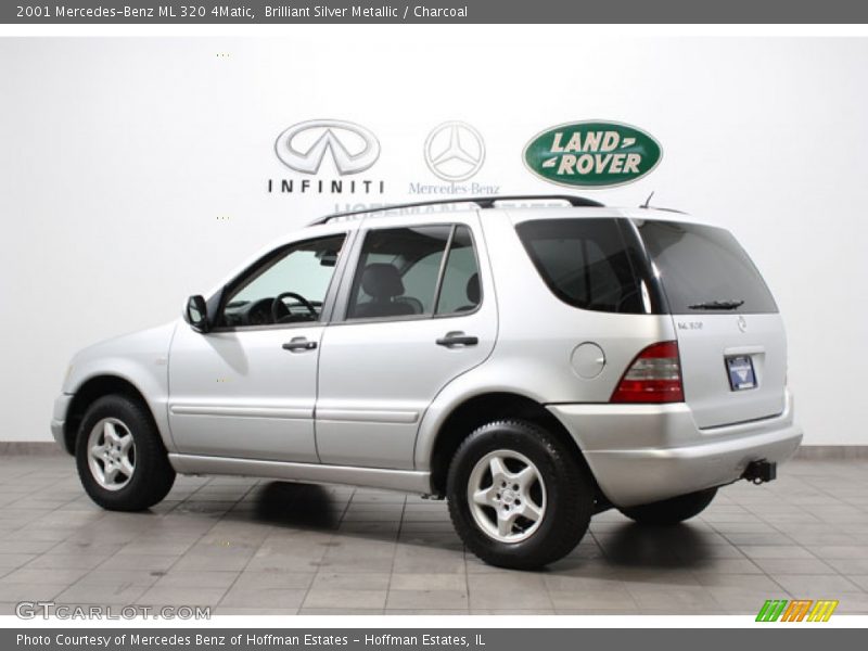 Brilliant Silver Metallic / Charcoal 2001 Mercedes-Benz ML 320 4Matic