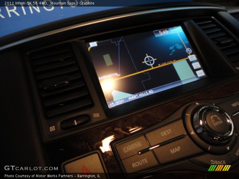 Mountain Sage / Graphite 2011 Infiniti QX 56 4WD