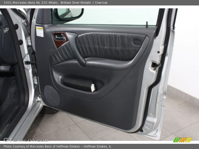 Brilliant Silver Metallic / Charcoal 2001 Mercedes-Benz ML 320 4Matic