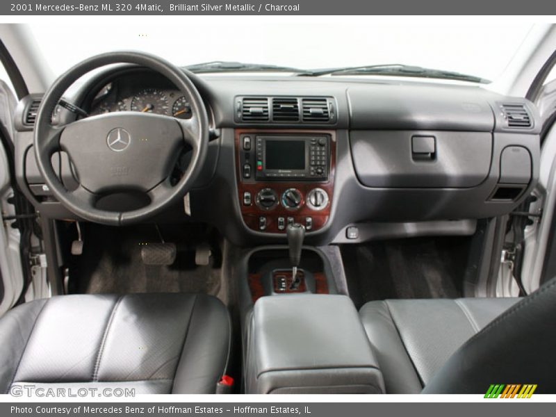 Brilliant Silver Metallic / Charcoal 2001 Mercedes-Benz ML 320 4Matic