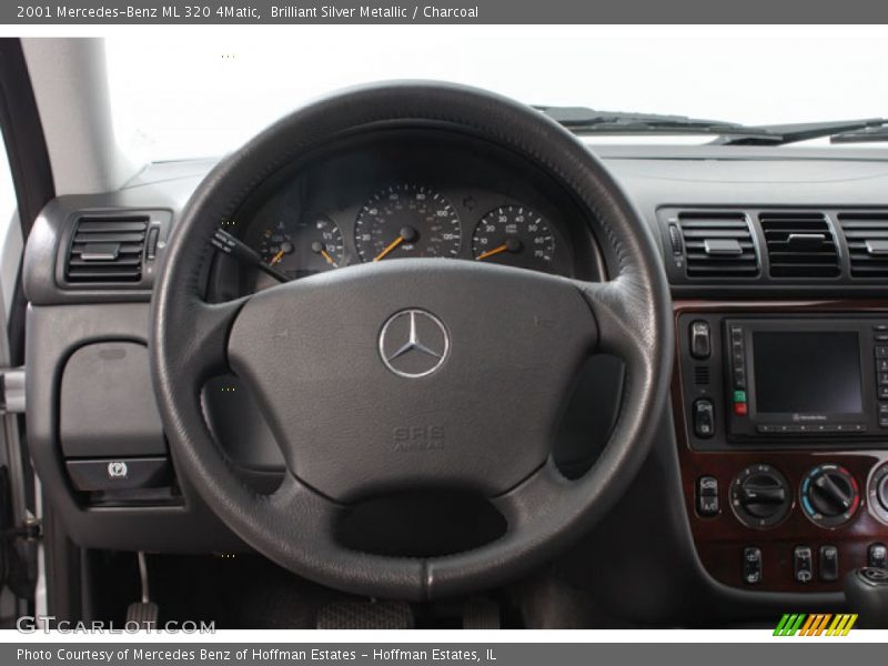 Brilliant Silver Metallic / Charcoal 2001 Mercedes-Benz ML 320 4Matic