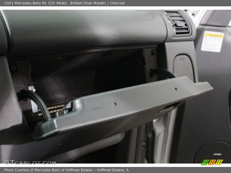 Brilliant Silver Metallic / Charcoal 2001 Mercedes-Benz ML 320 4Matic