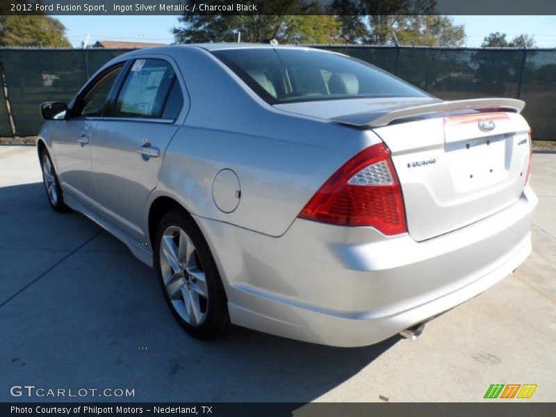 Ingot Silver Metallic / Charcoal Black 2012 Ford Fusion Sport