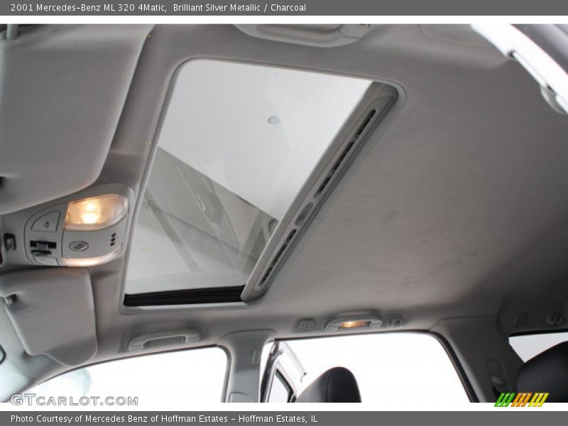 Brilliant Silver Metallic / Charcoal 2001 Mercedes-Benz ML 320 4Matic