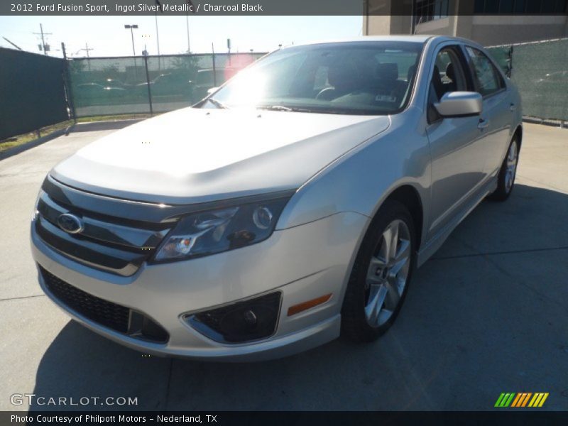 Ingot Silver Metallic / Charcoal Black 2012 Ford Fusion Sport