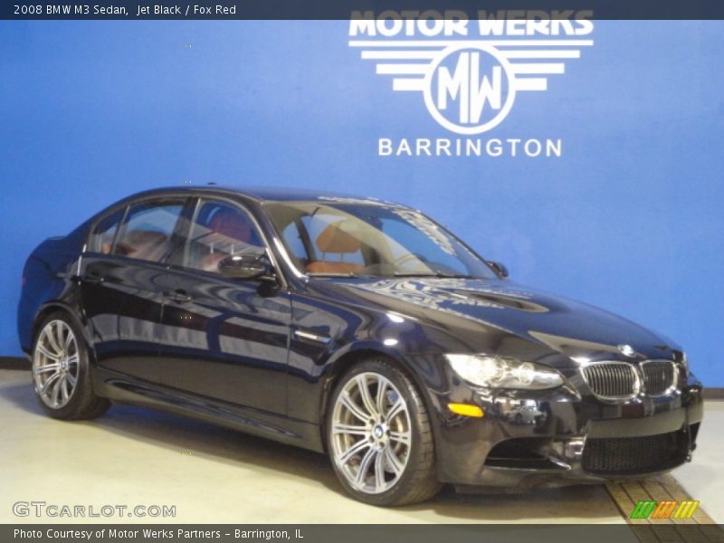 Jet Black / Fox Red 2008 BMW M3 Sedan