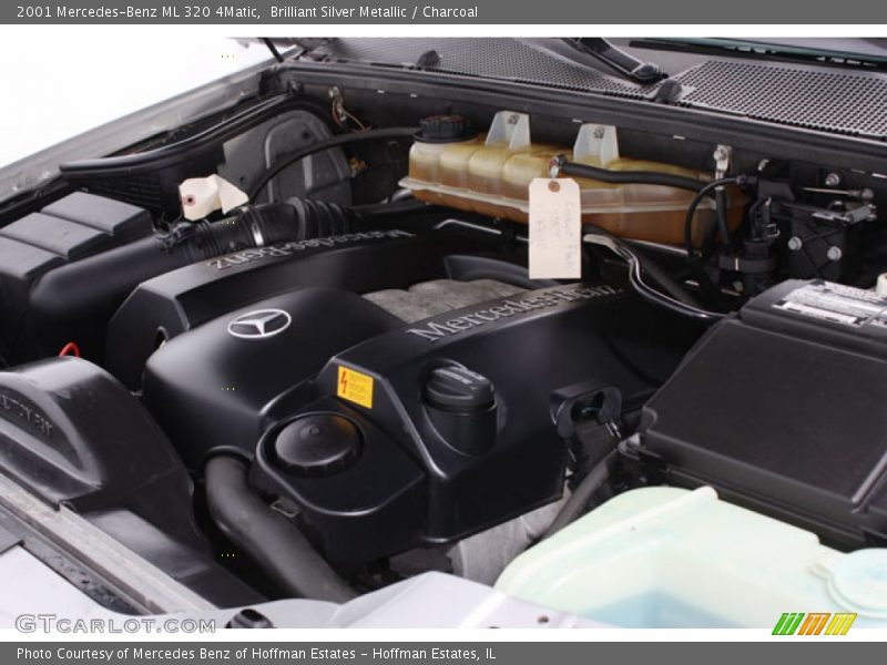 Brilliant Silver Metallic / Charcoal 2001 Mercedes-Benz ML 320 4Matic