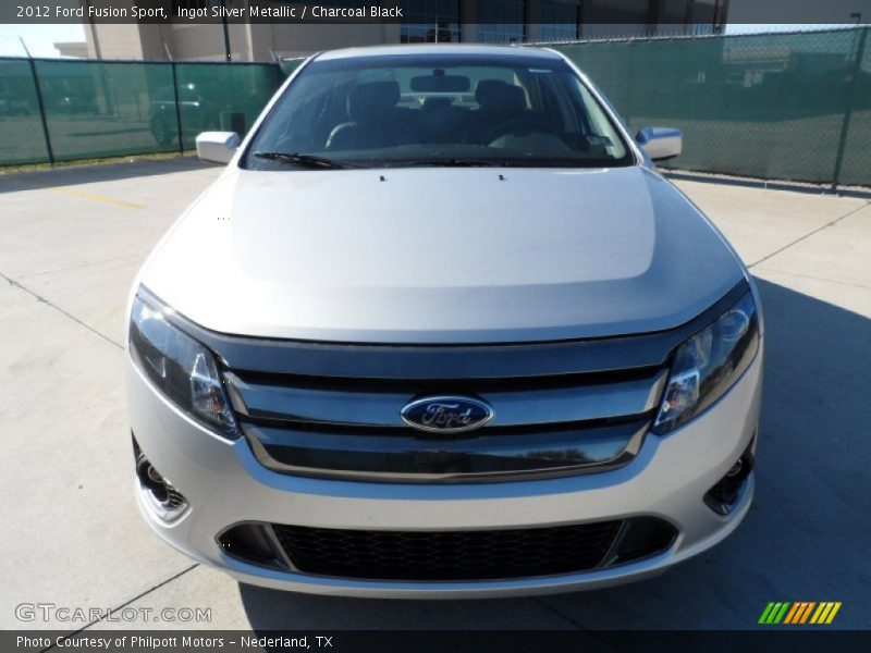 Ingot Silver Metallic / Charcoal Black 2012 Ford Fusion Sport