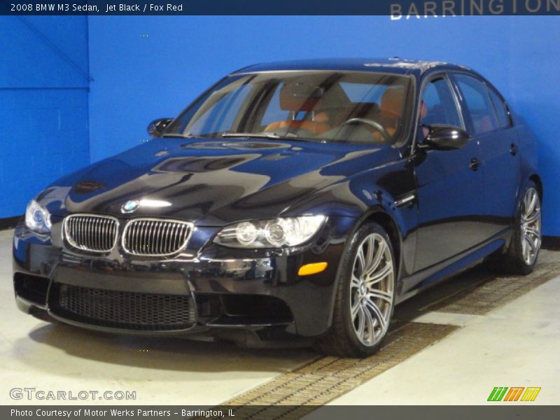 Jet Black / Fox Red 2008 BMW M3 Sedan