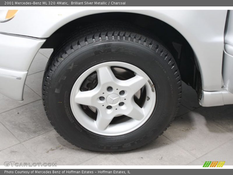 Brilliant Silver Metallic / Charcoal 2001 Mercedes-Benz ML 320 4Matic