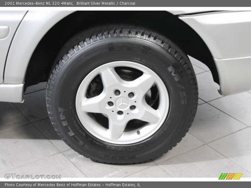 Brilliant Silver Metallic / Charcoal 2001 Mercedes-Benz ML 320 4Matic
