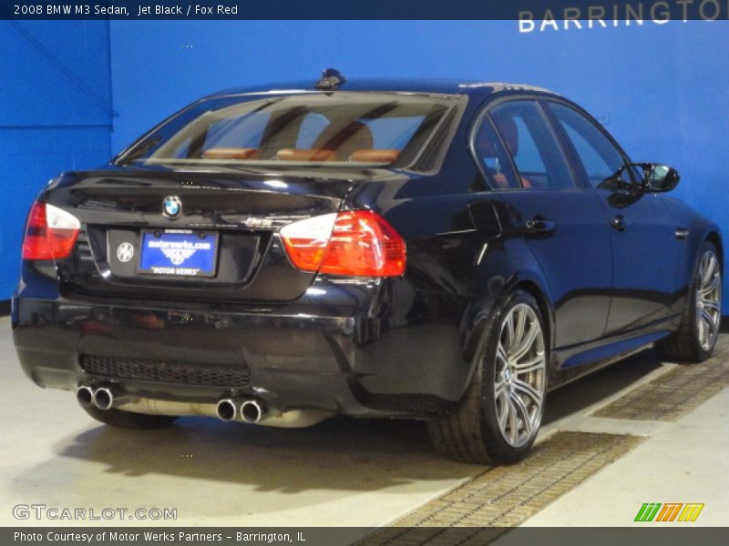 Jet Black / Fox Red 2008 BMW M3 Sedan
