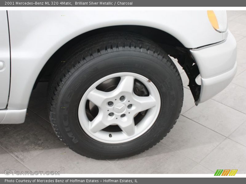 Brilliant Silver Metallic / Charcoal 2001 Mercedes-Benz ML 320 4Matic