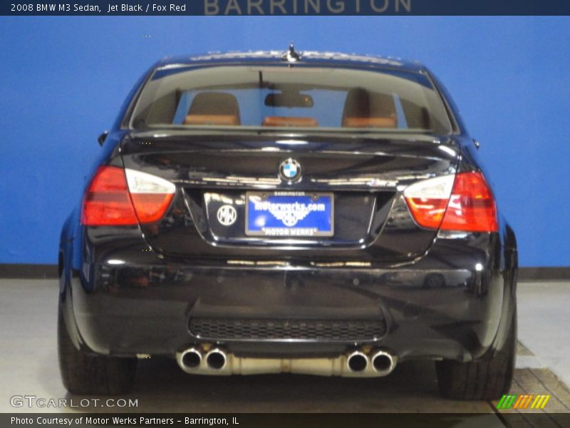 Jet Black / Fox Red 2008 BMW M3 Sedan