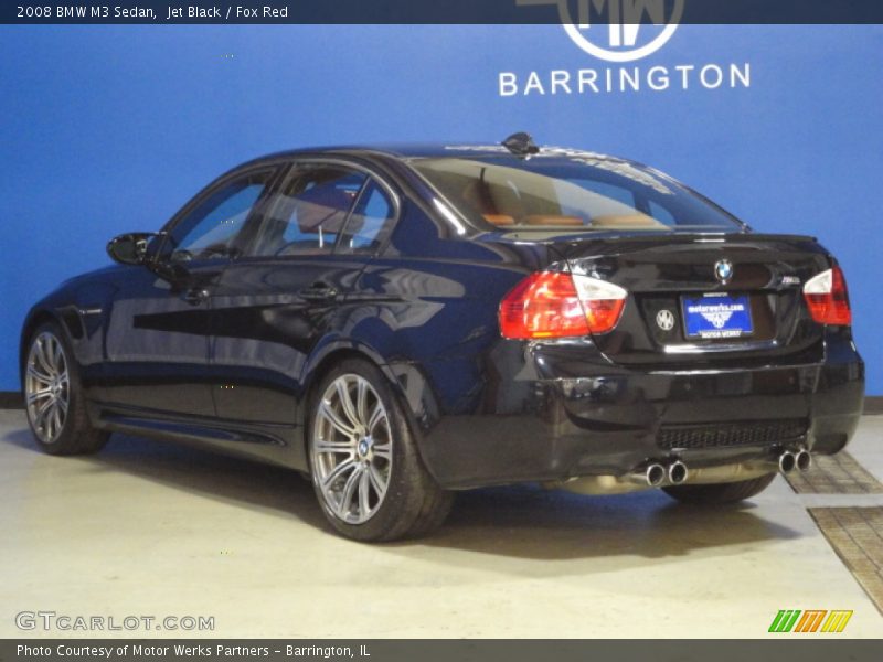 Jet Black / Fox Red 2008 BMW M3 Sedan