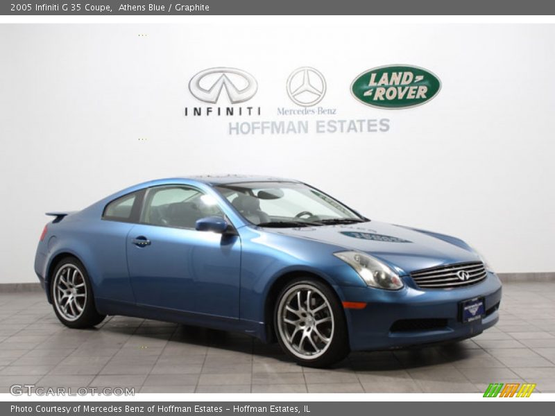 Athens Blue / Graphite 2005 Infiniti G 35 Coupe