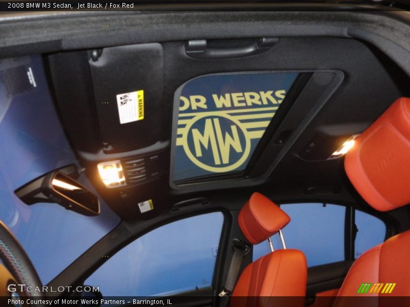 Jet Black / Fox Red 2008 BMW M3 Sedan