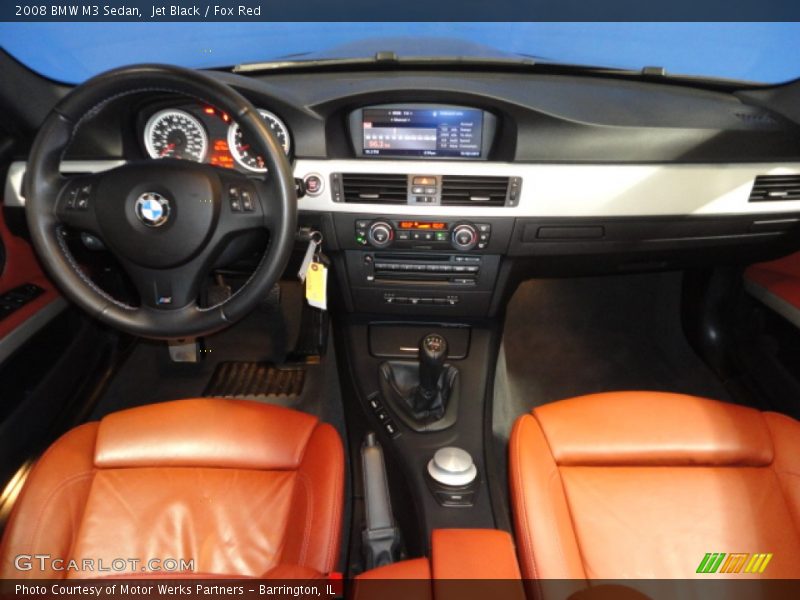 Jet Black / Fox Red 2008 BMW M3 Sedan