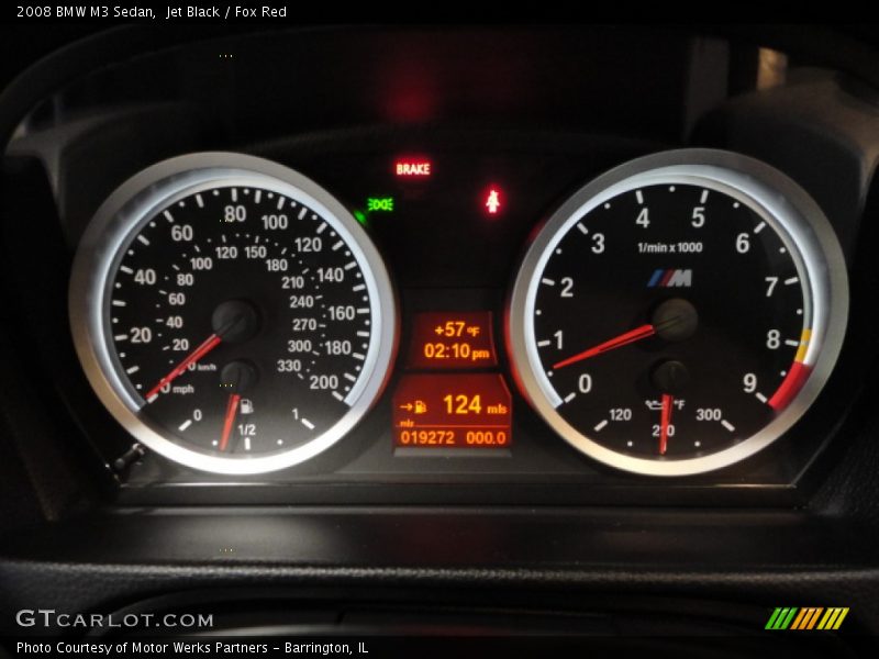 Jet Black / Fox Red 2008 BMW M3 Sedan