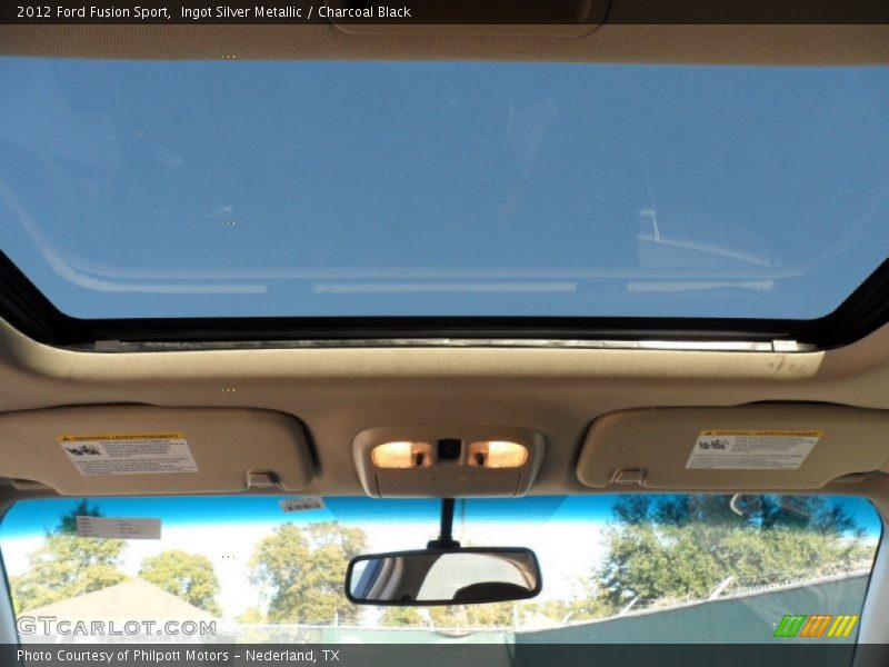 Ingot Silver Metallic / Charcoal Black 2012 Ford Fusion Sport