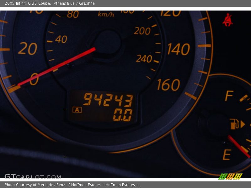 Athens Blue / Graphite 2005 Infiniti G 35 Coupe