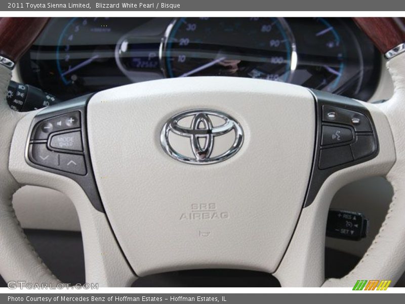 Blizzard White Pearl / Bisque 2011 Toyota Sienna Limited