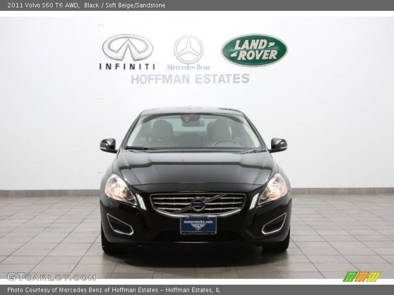 Black / Soft Beige/Sandstone 2011 Volvo S60 T6 AWD