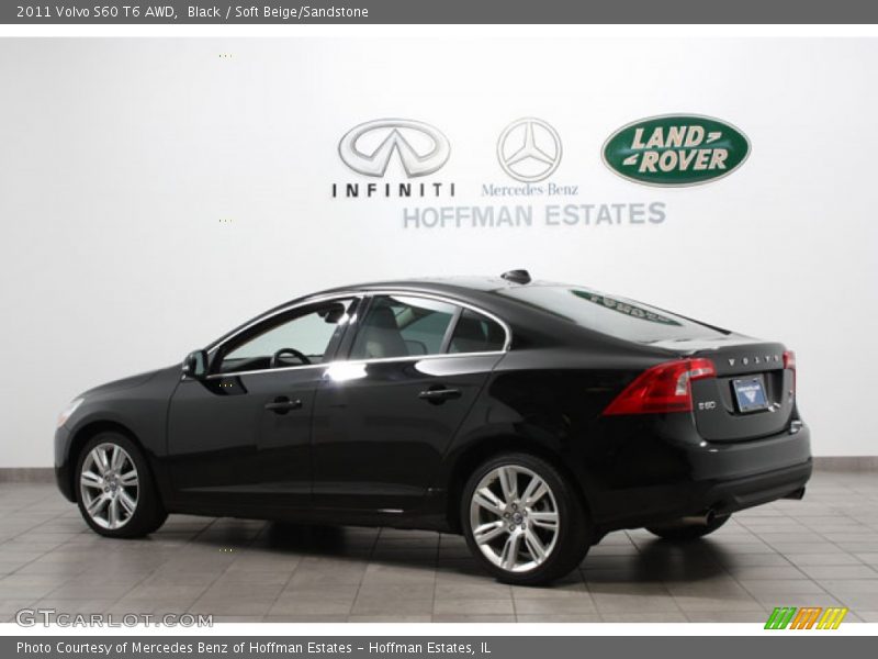 Black / Soft Beige/Sandstone 2011 Volvo S60 T6 AWD