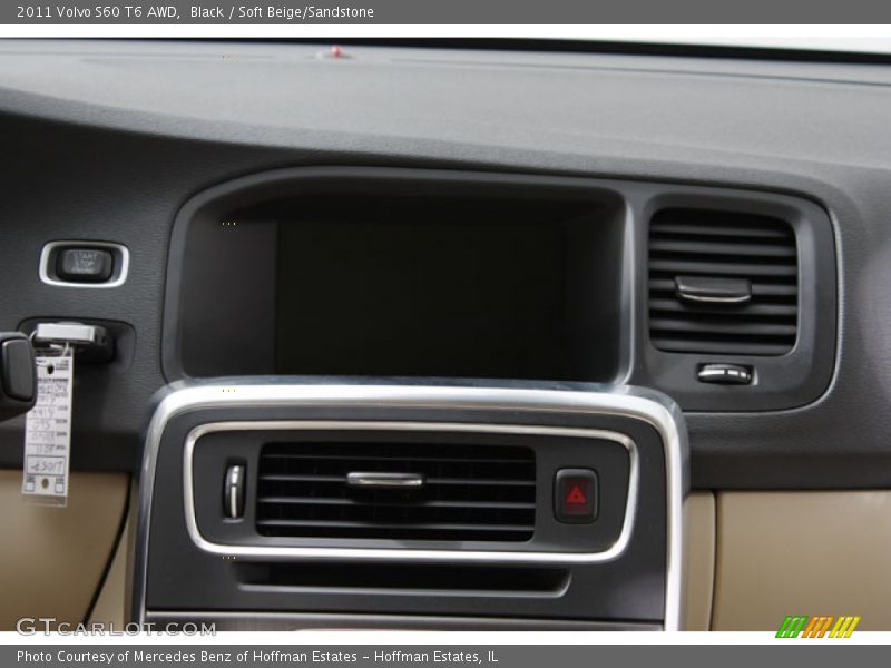 Black / Soft Beige/Sandstone 2011 Volvo S60 T6 AWD