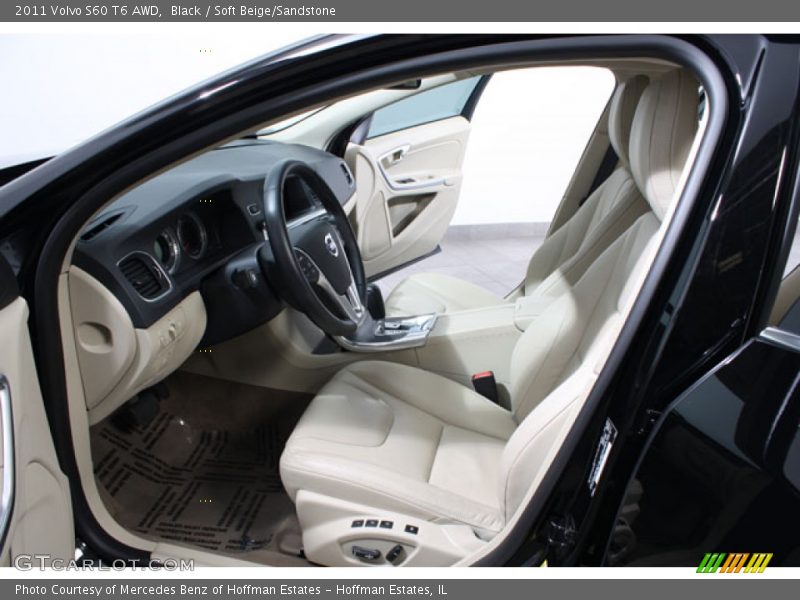 Black / Soft Beige/Sandstone 2011 Volvo S60 T6 AWD