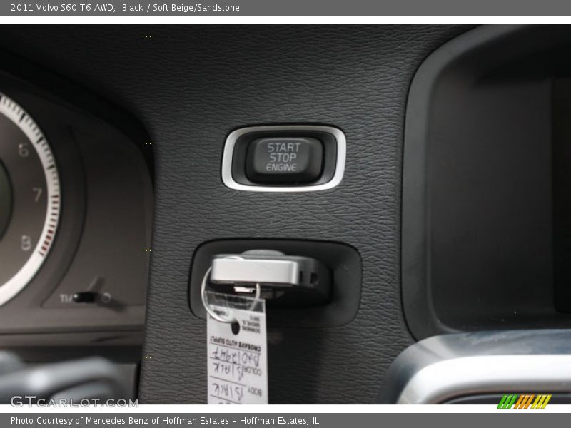 Black / Soft Beige/Sandstone 2011 Volvo S60 T6 AWD