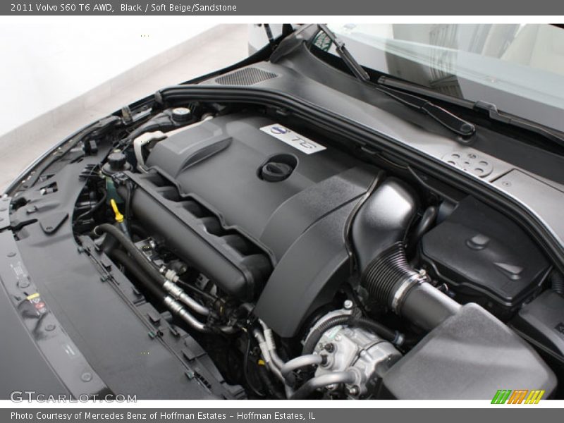 Black / Soft Beige/Sandstone 2011 Volvo S60 T6 AWD