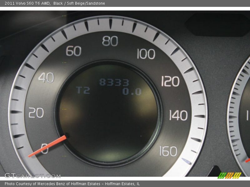 Black / Soft Beige/Sandstone 2011 Volvo S60 T6 AWD
